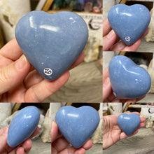 Bild in Galerie-Viewer laden, Angelite Heart Palm Stones
