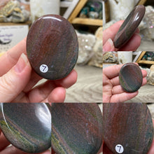 将图像加载到图库查看器中,Ocean Jasper Worry Palm Stones