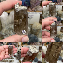 将图像加载到图库查看器中,Smoky Quartz / Lodolite Lightly Tumbled Points
