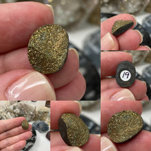 Load image into Gallery viewer, Pyrite 16x12mm Oval Cabochons