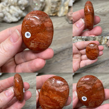 Load image into Gallery viewer, Brecciated Red Jasper Pillow Palm Stones