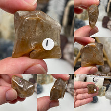 Bild in Galerie-Viewer laden, Amphibole Included Quartz Medium Rough Tumbles