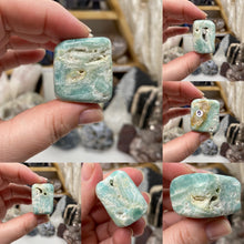 将图像加载到图库查看器中,Blue Aragonite Large to X-Large Tumble