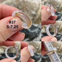 Bild in Galerie-Viewer laden, Agate 5mm Band Rings