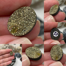 Load image into Gallery viewer, Pyrite 16x12mm Oval Cabochons