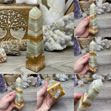 Bild in Galerie-Viewer laden, Green Onyx 5" Obelisk Towers