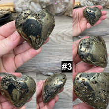 Bild in Galerie-Viewer laden, Pyrite 2" - 3" Druzy Hearts