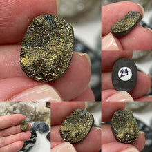 Load image into Gallery viewer, Pyrite 16x12mm Oval Cabochons