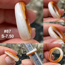 Bild in Galerie-Viewer laden, Agate 5mm Band Rings