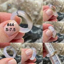 Bild in Galerie-Viewer laden, Agate 5mm Band Rings