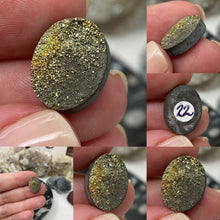 Load image into Gallery viewer, Pyrite 16x12mm Oval Cabochons