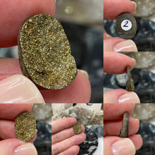 Load image into Gallery viewer, Pyrite 16x12mm Oval Cabochons