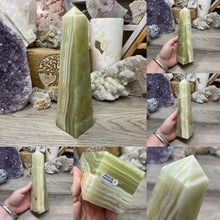 Bild in Galerie-Viewer laden, Green Onyx 8" Obelisk Towers
