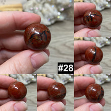 Load image into Gallery viewer, Brecciated Red Jasper 20-22mm Spheres