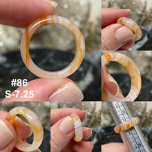 Bild in Galerie-Viewer laden, Agate 5mm Band Rings