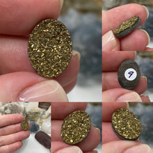 Load image into Gallery viewer, Pyrite 16x12mm Oval Cabochons