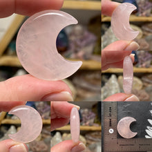 将图像加载到图库查看器中,Rose Quartz 1.25" Moons
