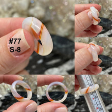 Bild in Galerie-Viewer laden, Agate 5mm Band Rings