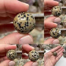 Bild in Galerie-Viewer laden, Dalmatian Jasper 21mm Spheres
