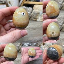 Bild in Galerie-Viewer laden, Black Gold Amazonite 2" Eggs
