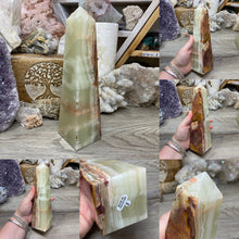 Bild in Galerie-Viewer laden, Green Onyx 8" Obelisk Towers