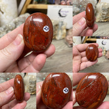Load image into Gallery viewer, Brecciated Red Jasper Pillow Palm Stones