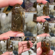将图像加载到图库查看器中,Smoky Quartz / Lodolite Lightly Tumbled Points