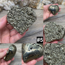 Bild in Galerie-Viewer laden, Pyrite 2" - 3" Druzy Hearts