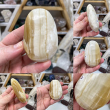 Chargez l'image dans la visionneuse de la galerie, Honey Calcite Palm Stones