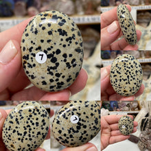 Load image into Gallery viewer, Dalmatian Jasper Pillow Palm Stones
