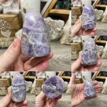 Bild in Galerie-Viewer laden, <transcy>Chevron Amethyst Laced Achat / Dog Tooth Rough Boulder</transcy>