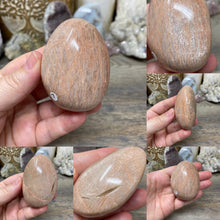 Load image into Gallery viewer, Peach Moonstone Palm Stone #07
