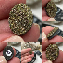 Load image into Gallery viewer, Pyrite 16x12mm Oval Cabochons