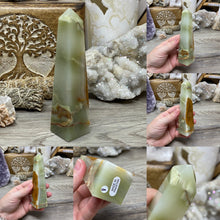 Bild in Galerie-Viewer laden, Green Onyx 5" Obelisk Towers