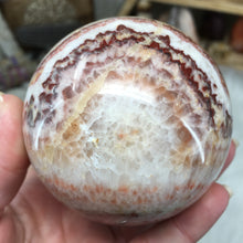 Load image into Gallery viewer, Tricolor Calcite Sphere 78mm