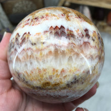 Load image into Gallery viewer, Tricolor Calcite Sphere 78mm