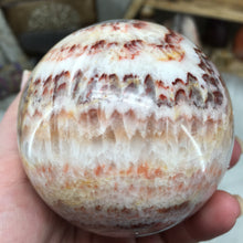 Load image into Gallery viewer, Tricolor Calcite Sphere 78mm