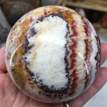 Load image into Gallery viewer, Tricolor Calcite Sphere 78mm