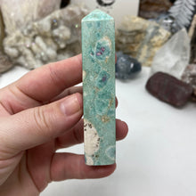Load image into Gallery viewer, Ruby and Kyanite in Fuchsite Tower #01