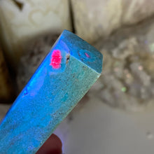Load image into Gallery viewer, Ruby and Kyanite in Fuchsite Tower #01