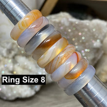 Bild in Galerie-Viewer laden, Agate 5mm Band Rings