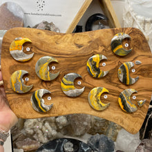 Load image into Gallery viewer, Bumblebee Jasper Large Moon Cabochons