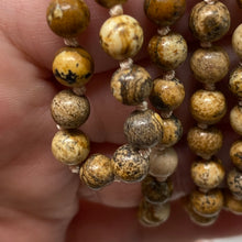 Load image into Gallery viewer, Picture Jasper 108 6mm Beads Handmade with Orange Tassel