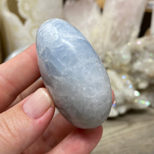 Load image into Gallery viewer, Blue Calcite Palm Stone #10
