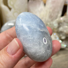Load image into Gallery viewer, Blue Calcite Palm Stone #10