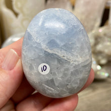 Load image into Gallery viewer, Blue Calcite Palm Stone #10