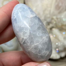 Load image into Gallery viewer, Blue Calcite Palm Stone #10