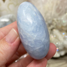 Load image into Gallery viewer, Blue Calcite Palm Stone #12