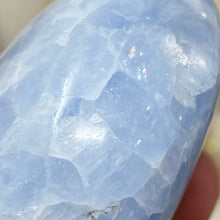 Load image into Gallery viewer, Blue Calcite Palm Stone #12