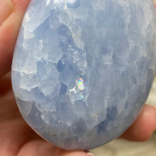 Load image into Gallery viewer, Blue Calcite Palm Stone #12